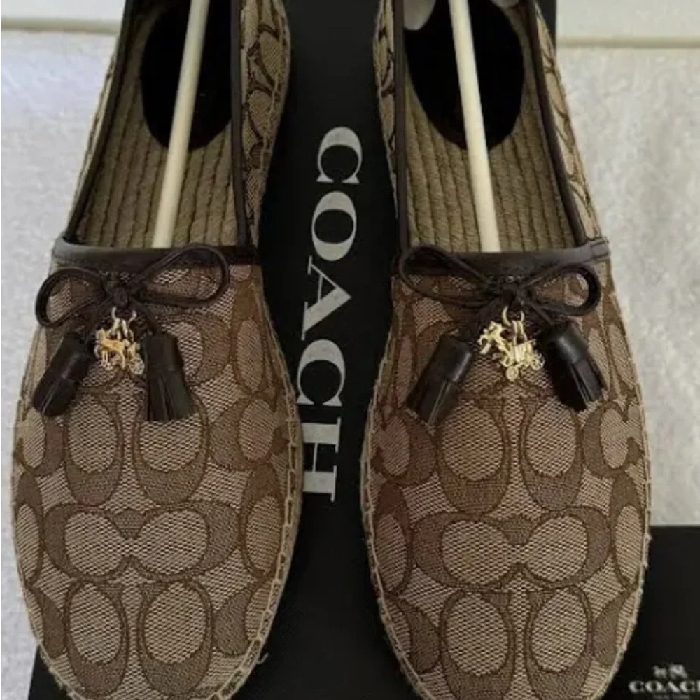 Coach Women's Tan Loafers - Picture 5 of 5